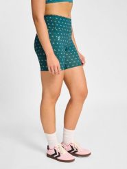 Szorty damskie Hummel Hiit Impact. Zielone spodenki sportowe damskie Hummel, l, bez wzorów, z materiału, do biegania. Za 236.05 zł.