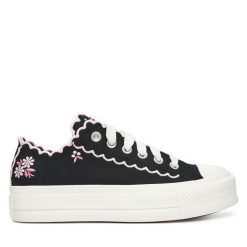 Trampki Converse. Czarne trampki damskie Converse, bez wzorów, bez zapięcia. Za 339.99 zł.