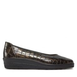 Baleriny Gabor. Brązowe balerinki damskie Gabor, bez wzorów. Za 359.99 zł.