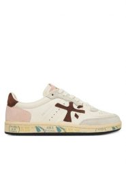 Premiata Sneakersy Bsktclad Bskt Clayd Var 8284 Écru. Białe obuwie sportowe damskie Premiata, ze skóry, bez zapięcia. Za 1,119.00 zł.