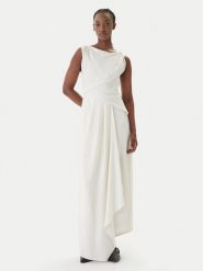 Eleh Sukienka wieczorowa SS260237 Biały Regular Fit. Białe sukienki damskie Eleh, bez wzorów, z syntetyku, wizytowe, bez ramiączek. Za 1,269.99 zł.