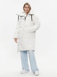REPLAY Płaszcz zimowy W7664R.000.84466 Biały Relaxed Fit. Białe kurtki damskie Replay, na zimę, s, bez wzorów, z syntetyku, bez kaptura. Za 1,599.00 zł.
