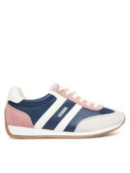 Guess Sneakersy FLTSAP LEP12 Granatowy. Niebieskie obuwie sportowe damskie Guess, ze skóry, bez zapięcia. Za 349.99 zł.