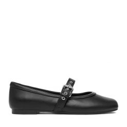 Baleriny JENNY. Czarne balerinki damskie Jenny, bez wzorów. Za 89.99 zł.