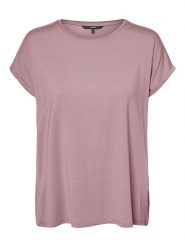 Vero Moda Koszulka "Vmava" w kolorze jasnoróżowym rozmiar: XS. Różowe bluzki damskie Vero Moda, xs, bez wzorów, bez kołnierzyka, bez ramiączek. Za 65.85 zł.