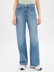 Levi's Dżinsy - Szeroka nogawka w prążki Kobiety Bawełna niebieski, 27-32. Niebieskie jeansy damskie Levi's. Za 649.95 zł.