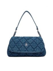 Tommy Hilfiger Torebka Th Feminine Shoulder Bag Denim AW0AW18865 Niebieski. Niebieskie torebki klasyczne damskie Tommy Hilfiger, z denimu, bez dodatków. Za 649.99 zł.