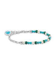 Thomas Sabo Srebrna bransoletka z perłami rozmiar: 15 cm. Szare bransoletki damskie thomas sabo, srebrne. Za 124.95 zł.