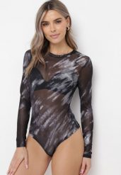 Czarne Body z Siateczki Saccasan. Czarne body i gorsety Born2be, bez wzorów. Za 74.99 zł.