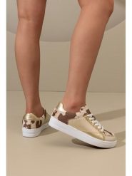 C'M Sneakersy w kolorze złoto-beżowym rozmiar: 38. Brązowe obuwie sportowe damskie C'M, bez zapięcia. Za 117.99 zł.