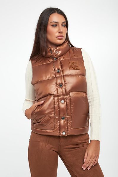 Kamizelka damska pikowana DKNY. Kamizelki damskie DKNY, s, bez wzorów, bez kaptura. Za 539.00 zł.