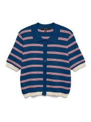Vero Moda Kardigan w kolorze kremowo-granatowo-czerwonym rozmiar: S. Niebieskie kardigany damskie Vero Moda, s, bez wzorów. Za 129.95 zł.