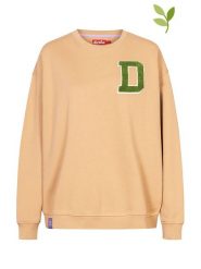 Derbe Bluza w kolorze beżowym rozmiar: S/M. Brązowe bluzy damskie Derbe, m, z aplikacjami, z bawełny, bez kaptura. Za 252.95 zł.