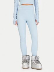 Guess Legginsy W5BB72 K7182 Błękitny Slim Fit. Niebieskie legginsy damskie Guess, s, z aplikacjami, z syntetyku. Za 349.99 zł.