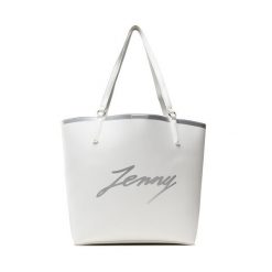 Torebka Jenny Fairy. Białe shopper bag Jenny Fairy, bez wzorów, bez dodatków. Za 89.98 zł.