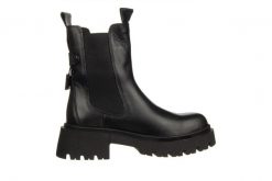 Botki Bayla-161 205 1506 01 Black 161651, Czarny, Skóra naturalna - 36. Czarne botki damskie Bayla, na zimę, z gumy, eleganckie, z okrągłym noskiem, za kostkę, bez obcasa, bez zapięcia. W wyprzedaży za 314.10 zł.