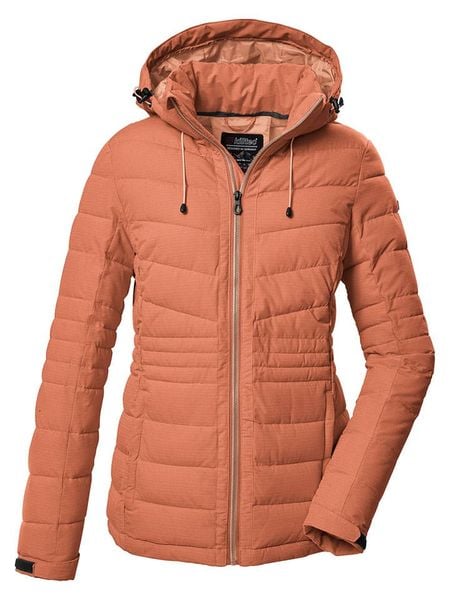 Killtec Kurtka pikowana "KOW 10" w kolorze brzoskwiniowym rozmiar: 40. Pomarańczowe kurtki damskie Killtec, m, bez wzorów, bez kaptura. Za 252.94 zł.