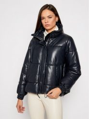 Sportmax Code Kurtka z imitacji skóry Delta 74860205 Czarny Relaxed Fit. Czarne kurtki damskie Sportmax Code, bez wzorów, ze skóry, bez kaptura. Za 2,579.00 zł.