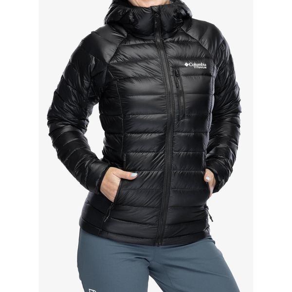 Kurtka puchowa damska Columbia Arctic Crest Down Hooded Jacket. Czarne kurtki damskie Columbia, s, bez wzorów, z puchu, bez kaptura. Za 942.99 zł.
