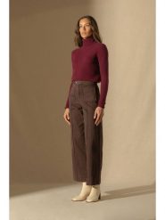 Perfect Cashmere Kaszmirowy golf w kolorze bordowym rozmiar: S. Czerwone golfy damskie Perfect Cashmere, s, bez wzorów, z kaszmiru, bez ramiączek. Za 347.99 zł.