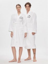 KARL LAGERFELD Szlafrok Unisex Logo 225W2190 Biały. Białe szlafroki damskie KARL LAGERFELD, bez wzorów, z bawełny, bez kaptura. Za 659.99 zł.
