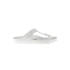 Japonki damskie Birkenstock Gizeh Eva. Białe klapki damskie Birkenstock, bez wzorów, z materiału, bez obcasa, bez zapięcia. Za 286.00 zł.