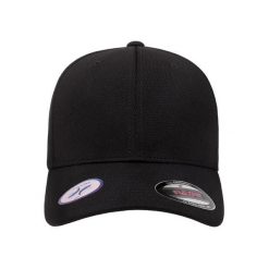 Czapka Sportowa Cool & Dry. Czarne czapki damskie FLEXFIT, bez wzorów, z materiału. Za 101.99 zł.