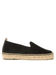Manebi Espadryle Suede Flat Espadrilles Czarny. Czarne espadryle damskie Manebi, bez wzorów, ze skóry, bez obcasa. Za 379.99 zł.