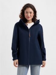 TRAVELIN' Kurtka softshellowa "Jannike" w kolorze granatowym rozmiar: XXL. Niebieskie kurtki sportowe damskie Travelin', s, z aplikacjami, ze skóry, bez kaptura. Za 284.15 zł.