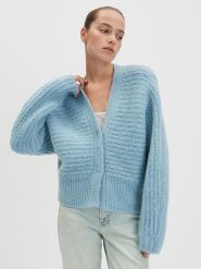 Someday Kardigan w kolorze błękitnym rozmiar: S. Niebieskie kardigany damskie someday., s, bez wzorów, z wełny. Za 217.99 zł.
