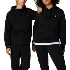 Bluza z Kapturem Go-To Embroidered Star Chevron Rozmiar L Czarny - 10024509-A02. Czarne bluzy damskie Converse, l, bez wzorów, z bawełny, z kapturem. Za 238.75 zł.