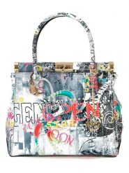 Mia Tomazzi Skórzana torebka "Arcisate" ze wzorem - 29 x 24 x 15 cm rozmiar: onesize. Torebki klasyczne damskie Mia Tomazzi, z materiału, na ramię, bez dodatków. Za 260.99 zł.