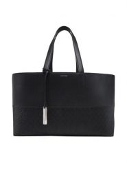 Calvin Klein Torebka Ck Mixmedia Shopper_Mono K60K613166 Czarny. Czarne shopper bag Calvin Klein, bez wzorów, ze skóry, bez dodatków. Za 349.99 zł.