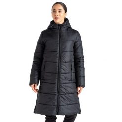 Kurtka Damska Distinguish Baffled Padded Jacket. Czarne kurtki damskie Dare 2b, bez wzorów, z puchu, bez kaptura. Za 207.99 zł.