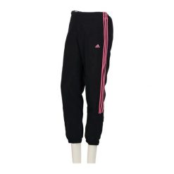 Second life - Damskie spodnie dresowe 3-Stripes Różowe paski - Jak nowy. Czarne spodnie sportowe damskie Adidas, s, bez wzorów, z dresówki, do biegania. Za 146.96 zł.