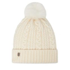 Czapka Nine West. Białe czapki damskie Nine West, na zimę, bez wzorów. Za 59.99 zł.