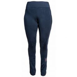 Damskie legginsy jeździeckie z pełną przyczepnością Karlslund Galdur Jodhpur. Niebieskie legginsy damskie KARLSLUND, bez wzorów, z materiału. Za 386.50 zł.