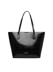 Nine West Torebka CEO-GENTLE GLAM-LDA9920 Czarny. Czarne shopper bag Nine West, bez wzorów, ze skóry, bez dodatków. Za 279.99 zł.