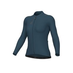 Koszulka rowerowa damska Alé Cycling Solid Color Block 2.0 LS. Niebieskie koszulki damskie ALÉ CYCLING, s, bez wzorów, bez kołnierzyka, bez ramiączek. Za 449.99 zł.