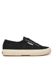Superga Tenisówki 2750 COTU Czarny. Czarne trampki damskie Superga, bez wzorów, z materiału, bez zapięcia. Za 159.99 zł.