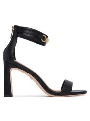 Marciano Guess Sandały G6YZ16 L0168 Czarny. Czarne sandały damskie Marciano Guess, z aplikacjami, ze skóry, bez obcasa, na słupku, bez zapięcia. Za 989.99 zł.
