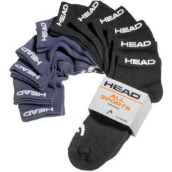 Skarpety Head Elements Sneaker Socks 11 szt. Czarno-granatowy Mix 43-46. Czarne skarpetki damskie Head, bez wzorów. Za 186.99 zł.