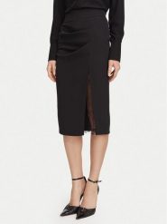 Rinascimento Spódnica ołówkowa CFC0130486003 Czarny Slim Fit. Czarne spódnice damskie Rinascimento, l, bez wzorów, z syntetyku. Za 574.99 zł.