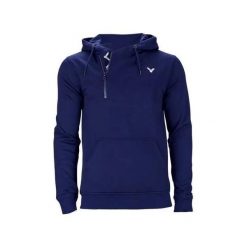 Bluza z kapturem Victor V-03400 B. Niebieskie bluzy damskie Victor, l, bez wzorów, prążkowane, z kapturem. Za 219.99 zł.