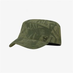Czapka z daszkiem BUFF Military Cap Açai. Zielone czapki z daszkiem damskie Buff, bez wzorów. W wyprzedaży za 90.93 zł.