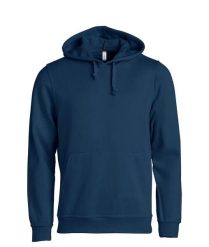Clique Basic Hoody blu granatowy bluza z kapturem unisex – dark navy. Niebieskie bluzy damskie CLIQUE, xl, bez wzorów, z bawełny, z kapturem. Za 174.92 zł.