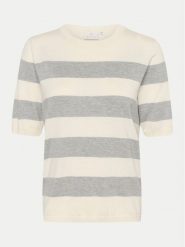 Kaffe Sweter Lizza 10508410 Szary Regular Fit. Szare swetry klasyczne damskie Kaffe, xs, z wiskozy, bez kołnierzyka. Za 119.99 zł.