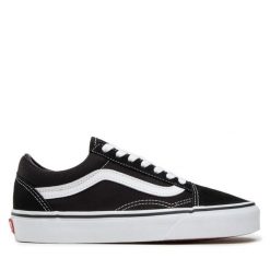 Tenisówki Vans. Czarne trampki damskie Vans, bez wzorów, bez zapięcia. Za 219.99 zł.