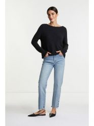 Rich & Royal Sweter w kolorze czarnym rozmiar: L. Czarne swetry klasyczne damskie Rich & Royal, l, bez kołnierzyka. Za 258.52 zł.