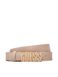 Guess Pasek Damski Meridian (BG) Belts BW9114 P4225 Beżowy. Brązowe paski damskie Guess, z aplikacjami, ze skóry. Za 129.99 zł.